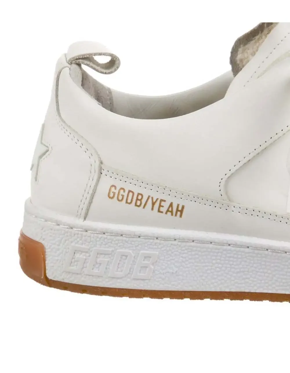Golden Goose Yeah Low-Top White Leather Gum Sneakers - Picture 6 of 6